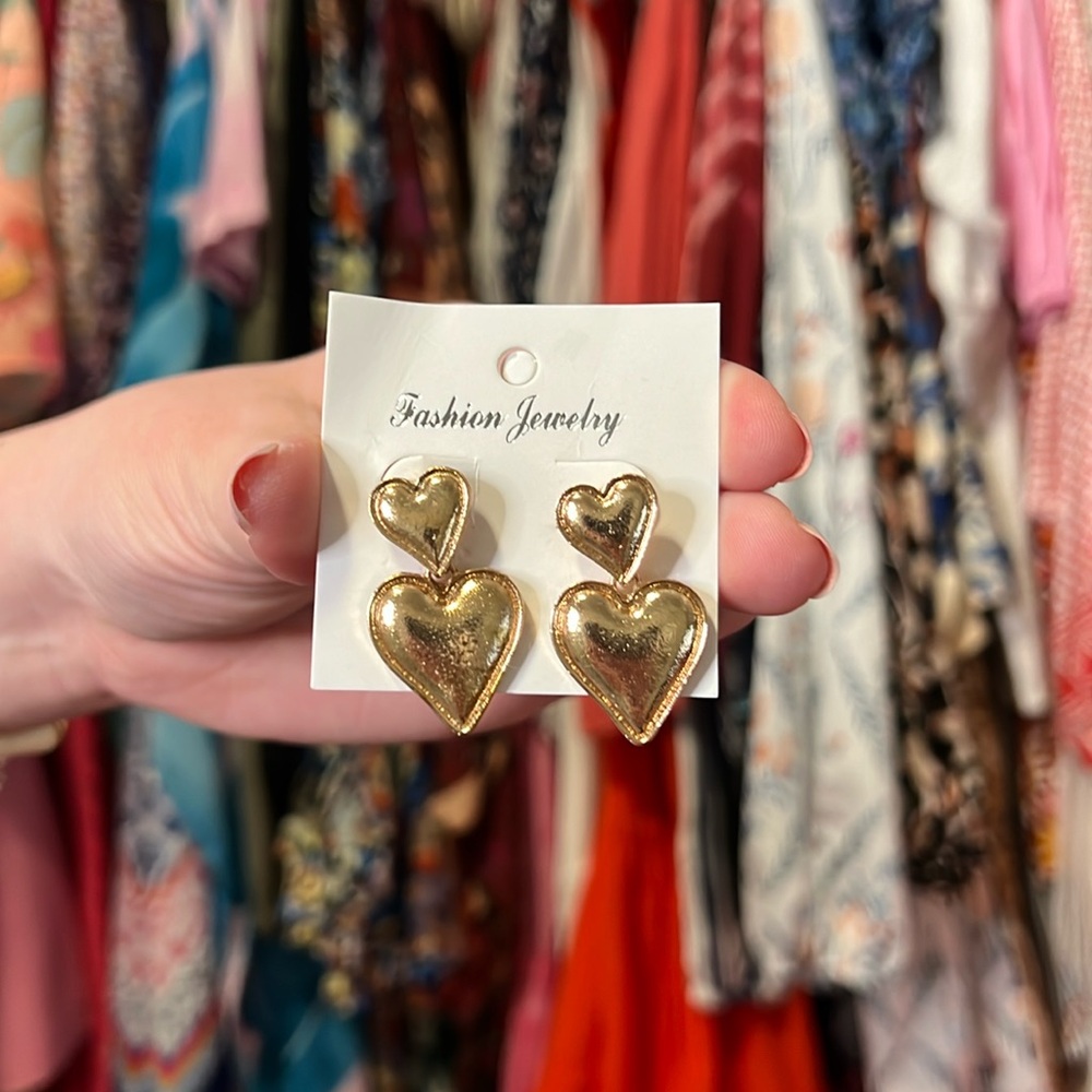 Heart Dangle Earrings